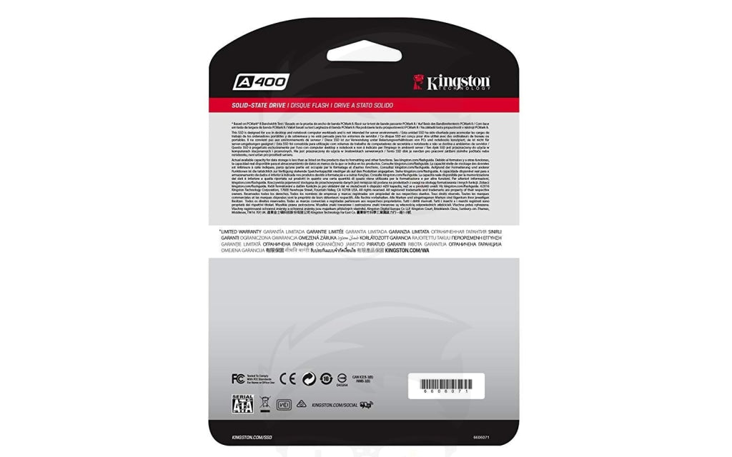 Kingston A400 Ssd 480Gb Sata 3 Kingston A400 Ssd 480Gb Sata 3